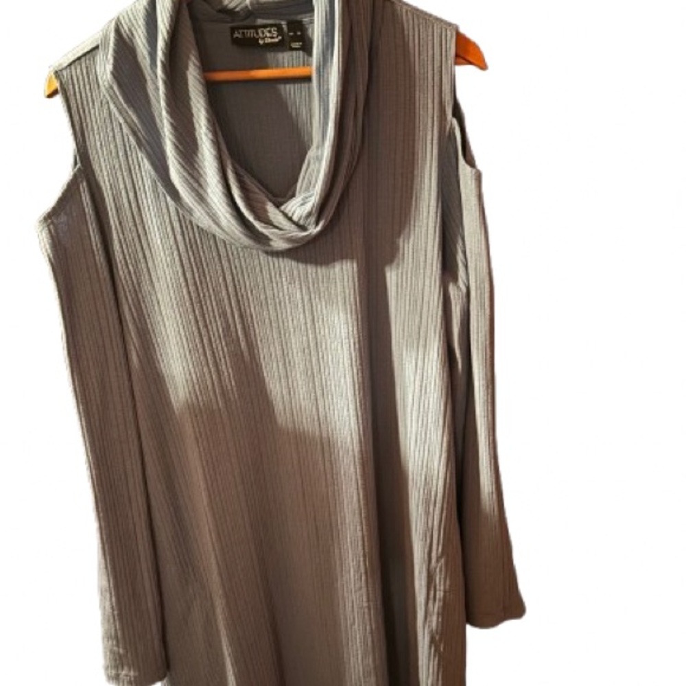 Attitudes by Renee from QVC - Cold-Shoulder Cowl Neck Tunic